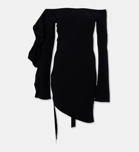 Nensi Dojaka Ruffled Asymmetric Mini Dress, Packshot View