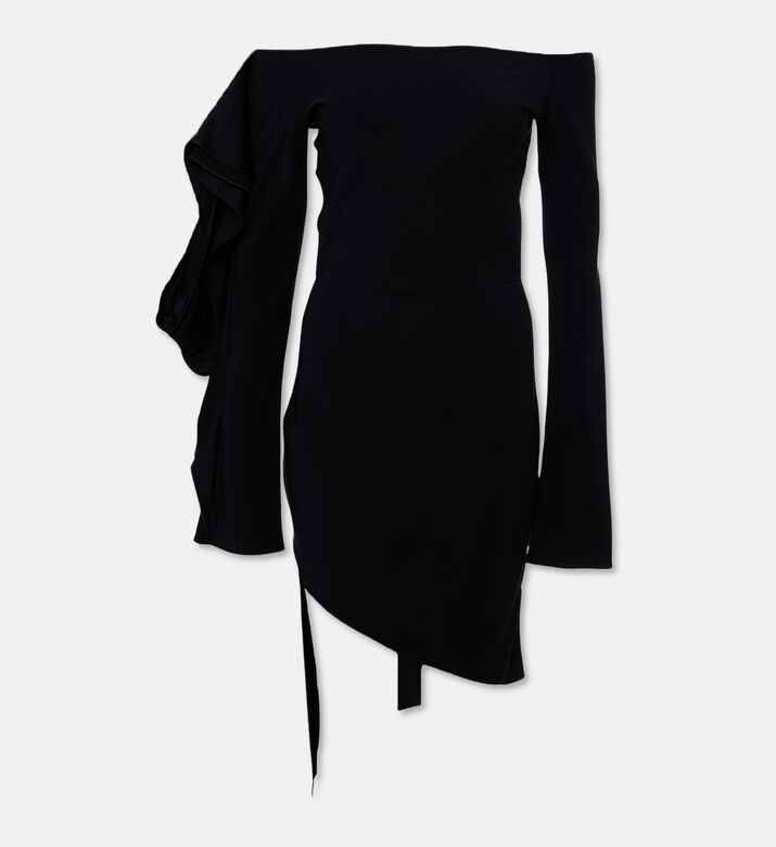 Nensi Dojaka Ruffled Asymmetric Mini Dress, Packshot View