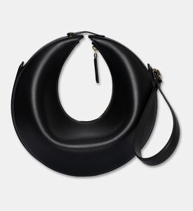 Mlouye Calf Leather Crescent Shoulder Bag, Packshot View