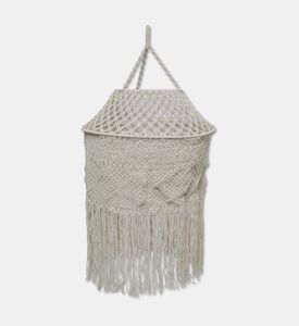 Home Deco and More Fibelle Natural Cotton Macrame Chandelier, Packshot View