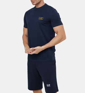 تيشيرت قطن مزين بشعار