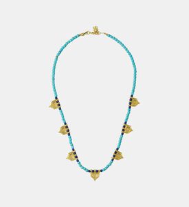 Ottoman Hands Lapis Beaded Necklace, Packshot View