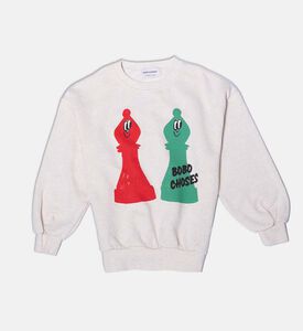 Bobo Choses Chess Piece-print Long-sleeve Sweatshirt, Packshot View