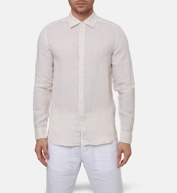 Galeries Lafayette Shirt Pilinstri, Beige, M, Model View