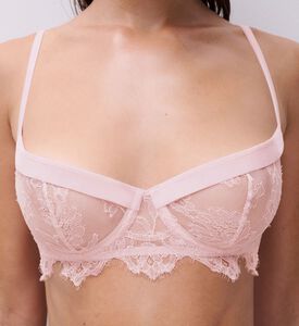 Chantelle Lace Half-cup Underwire Bra, Model View