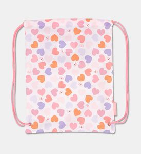 A Little Lovely Company Drawstring Bag - Hearts, Packshot View