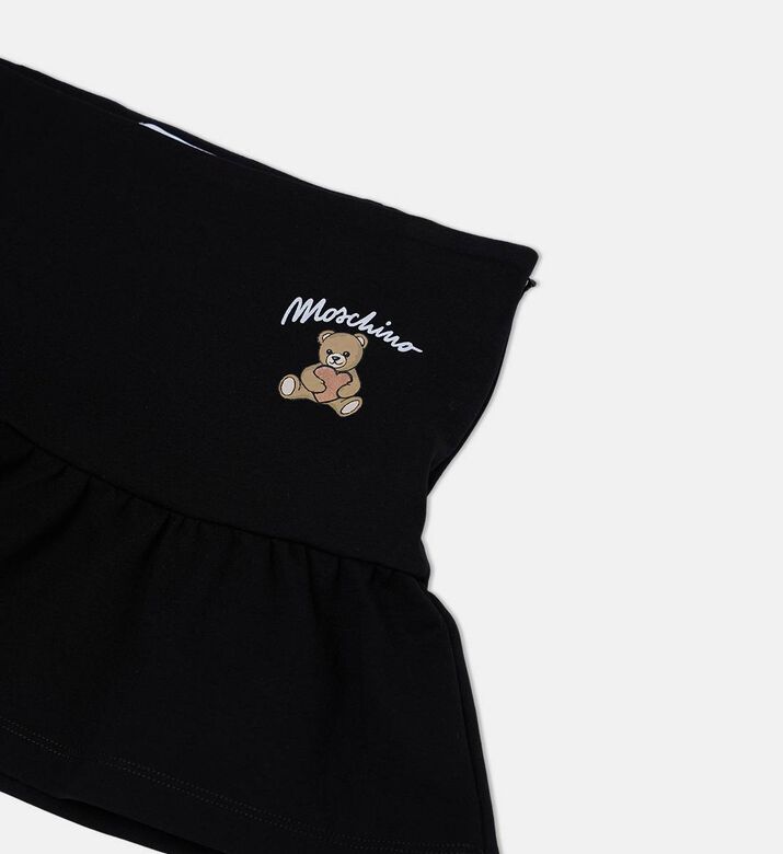 Teddy Bear-print Elasticated Waistband Ruffled Skirt Teddy Bear-print Elasticated Waistband Ruffled Skirt