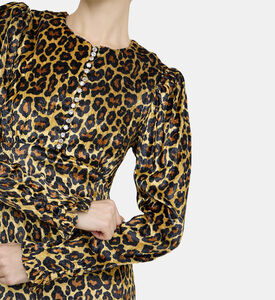 فستان بنقشة نمر