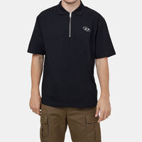 Cotton Half-zip Polo Shirt