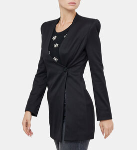 Lucien Curved V-neck Fitted Blazer Lucien Curved V-neck Fitted Blazer
