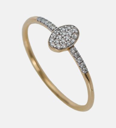 Sequin Diamond Ring - 18k