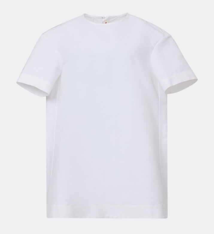 Cotton Crewneck T-shirt Dress