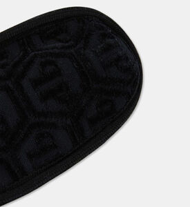 Philip Plein Puffy Slip-on Closed Slipper, Black, S, Packshot View