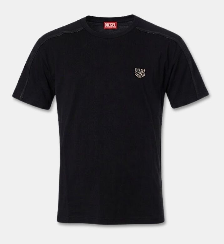 Diesel Tape-detail Crewneck T-shirt, Packshot View