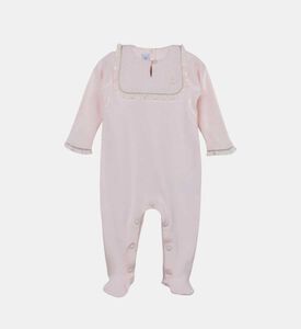 Ruffled Bib Collar Pyjama