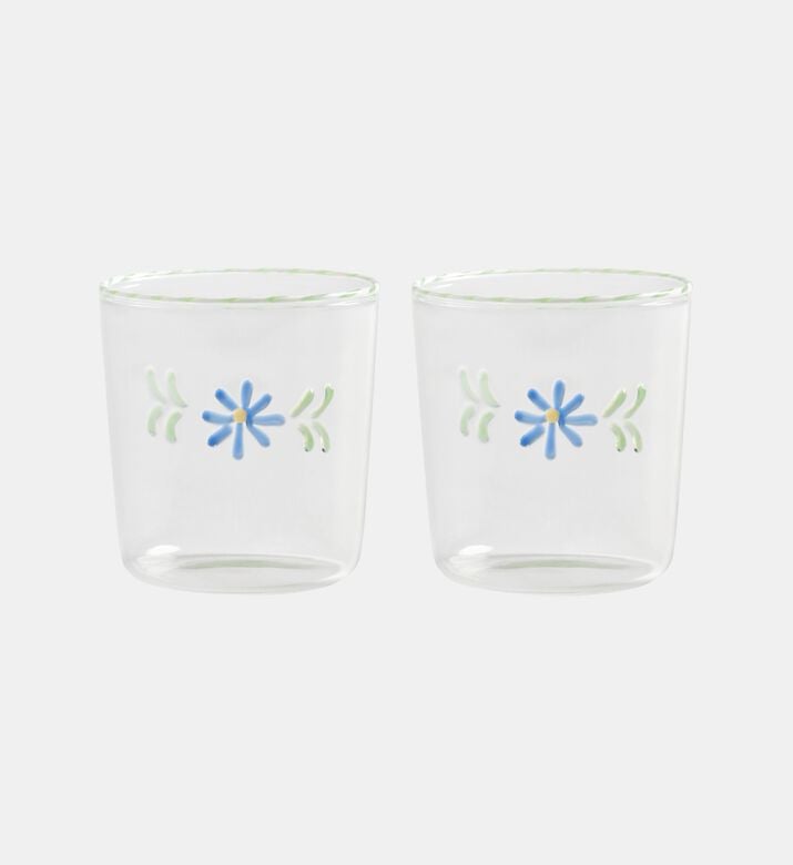 Floral-print Glasses Set-2