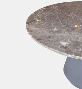 Home Deco and More Aluminum Base Round Dining Table, Packshot View