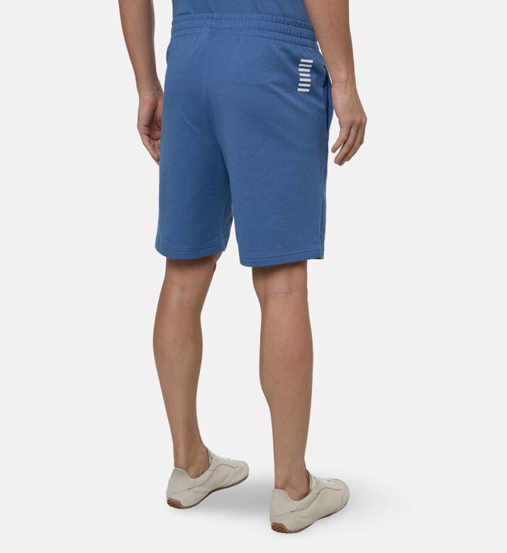 EA7 Side Pockets Athletic Shorts, Blue, L, Model View
