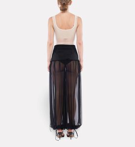 Nensi Dojaka Sheer Mesh Scoop Neck Tank, Model View