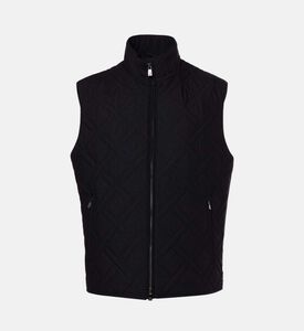 سترة بدون أكمام وياقة عالية