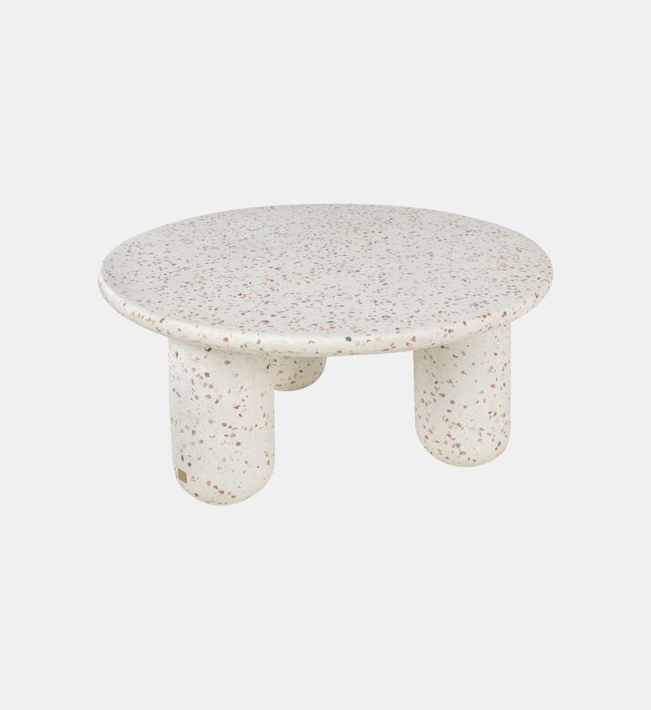 Versmissen Charlene Granite Coffee Table, White, Packshot View