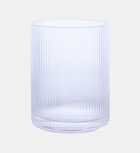Home Deco and More Double Wall Stripe Drinking Glass 4-piece Set - 7.8xh10cm, Transparent, Packshot View