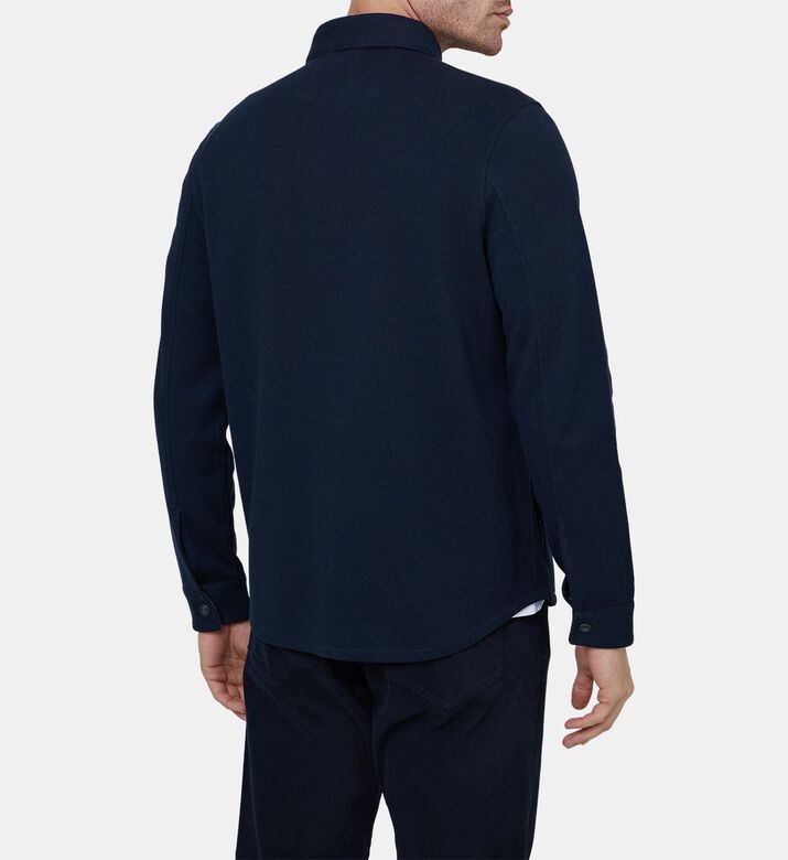 Cotton Flap Pockets Shirt Jacket