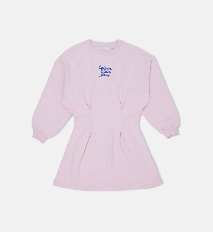 Logo Embroidered Sweatshirt Dress