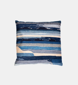 Crow Crewel Embroidered Pillow