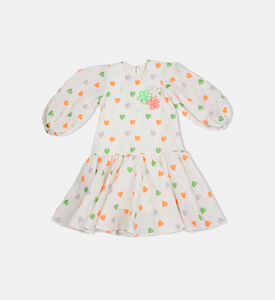 Junior Girl Embossed Heart Dress