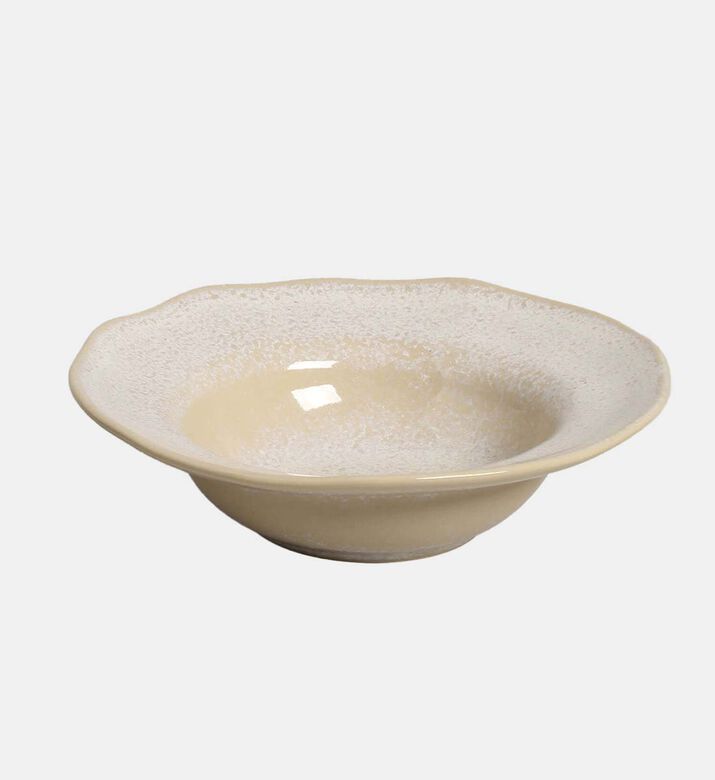 Organic Stoneware Deep Rimmed Plate