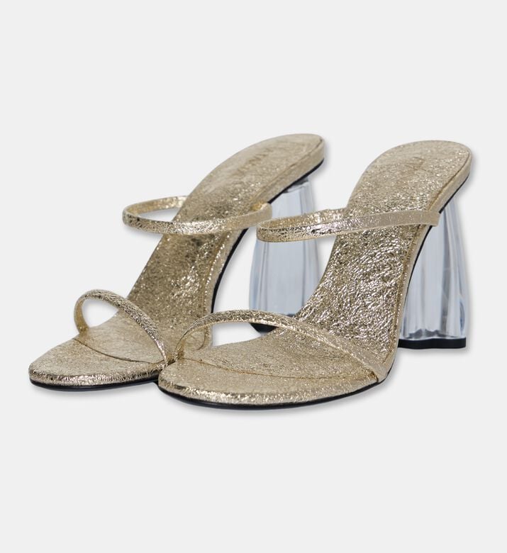 Atana Molton Gold Fiorellini Heel Sandal, Packshot View