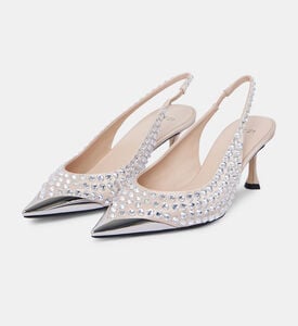 Crystal Slingback High-heel Pumps Crystal Slingback High-heel Pumps