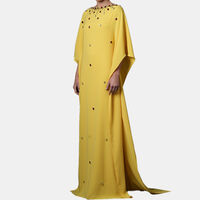 Floor-length Bead Embellishments Kaftan