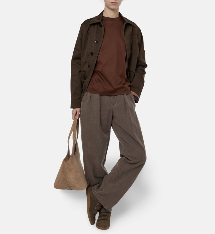 Soeur Ama Short-sleeve T-shirt, Brown, 40, Model View