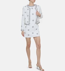 فستان قصير مزخرف