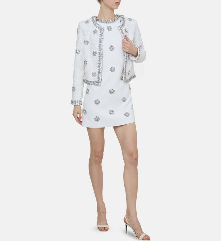 فستان قصير مزخرف