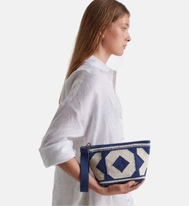 حقيبة يد صغيرة بنقشة هندسية