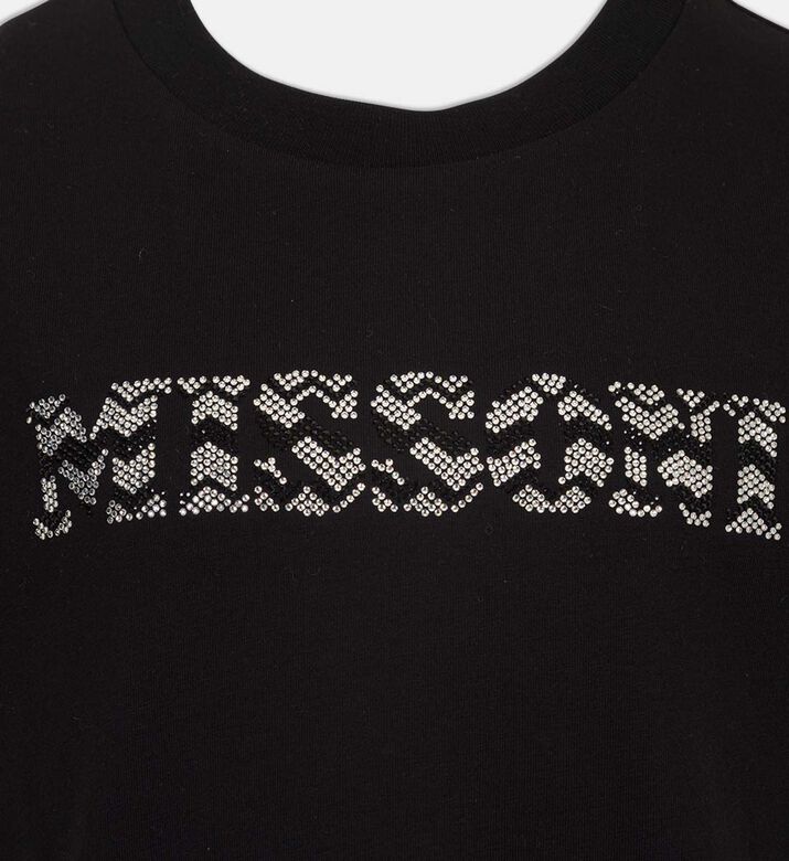 Knit Logo Zig-zag Short-sleeve T-shirt
