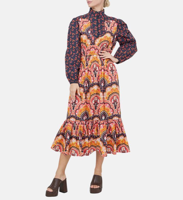 Flower Fall Midi Dress Flower Fall Midi Dress