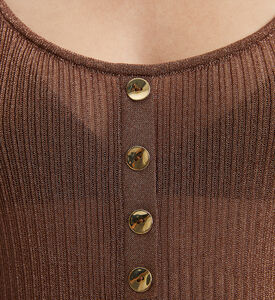 فستان لولسار محبوك معدني