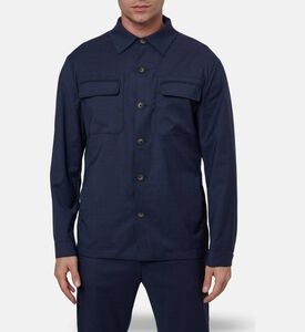 Pal Zileri Flap Chest Pockets Straight-cut Overshirt, Model View