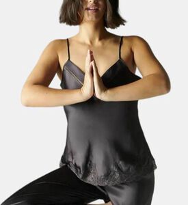 بلوزة دريم حرير بفتحة رقبة على شكل حرف V