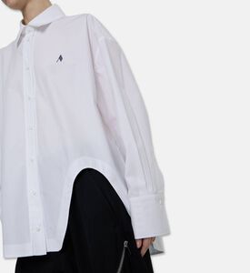 The Attico Logo-embroidery Long-sleeve Shirt, Model View