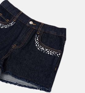 شورت مزين بأحجار الراين