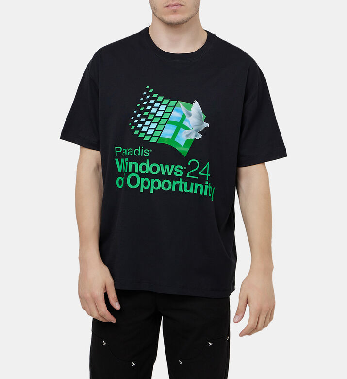 Windows Cotton Printed T-shirt