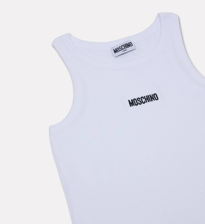 Moschino BKT Ribbed Sleeveless Tank Top, Packshot View