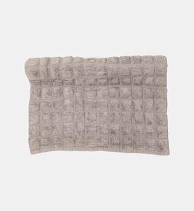 Home Deco and More Dice Cotton Bath Mat, Grey, 60x90-cm, Packshot View