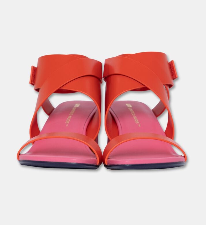 UN United Nude Leather Interwoven Straps Sandals, Red, Eu-41, Packshot View