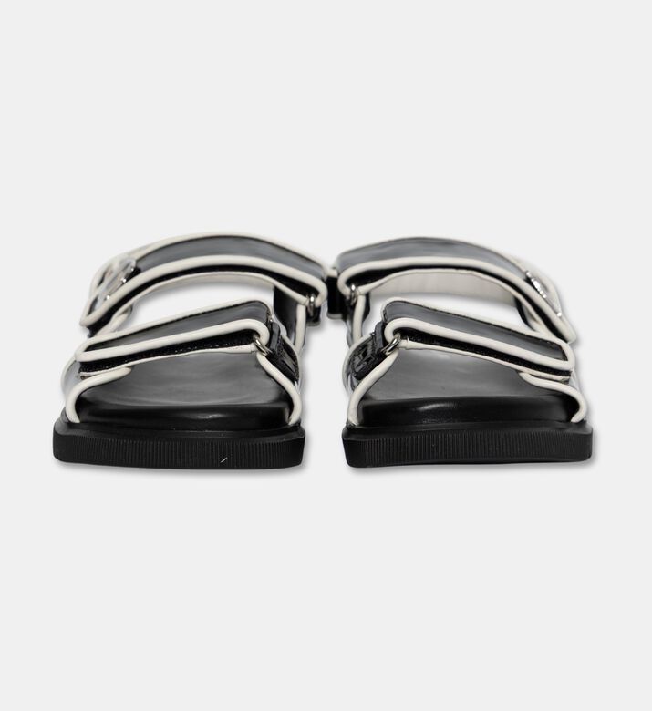 Karl Lagerfeld Icon Accent Adjustable Patent Sandals, Packshot View